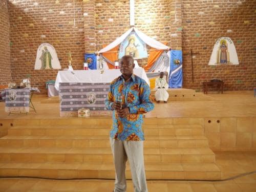 Mass - Leader of the visiting team delivering a message