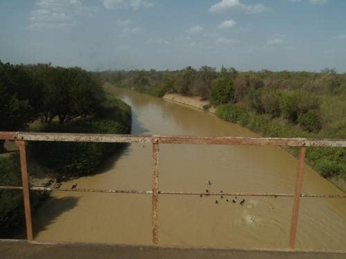 On the way home - Children swimming in the black volta