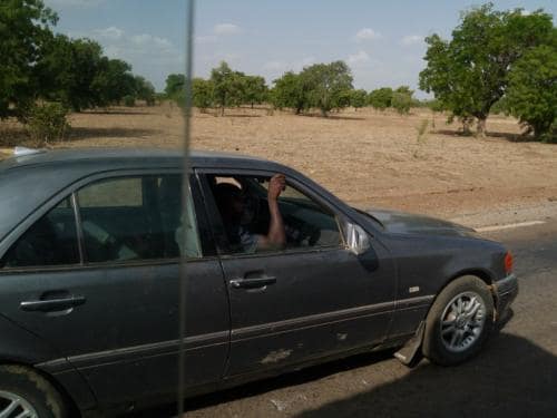 On the way home - Overtaken by a saloon car