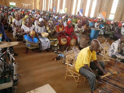 Mass - xylophonists and drummers