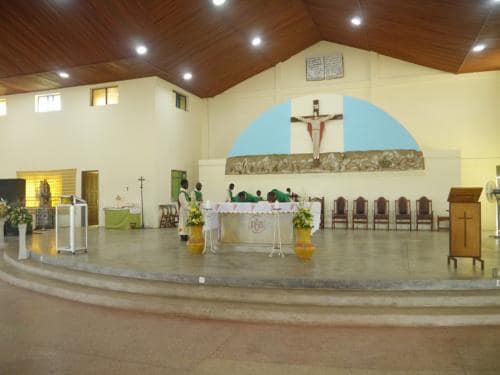 Venerating the altar