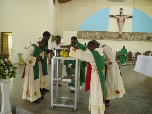 Incensing the altar of God