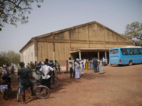 After mass - South view