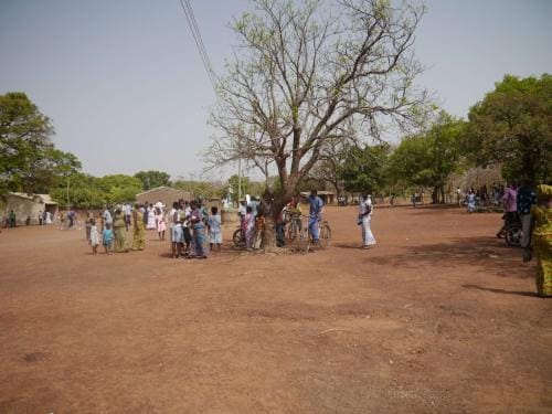 After mass - West view