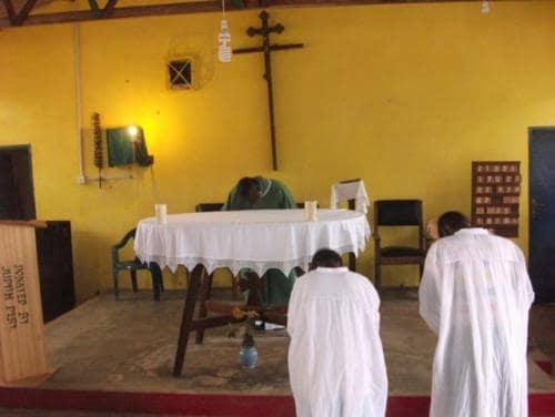 Venerating the alter